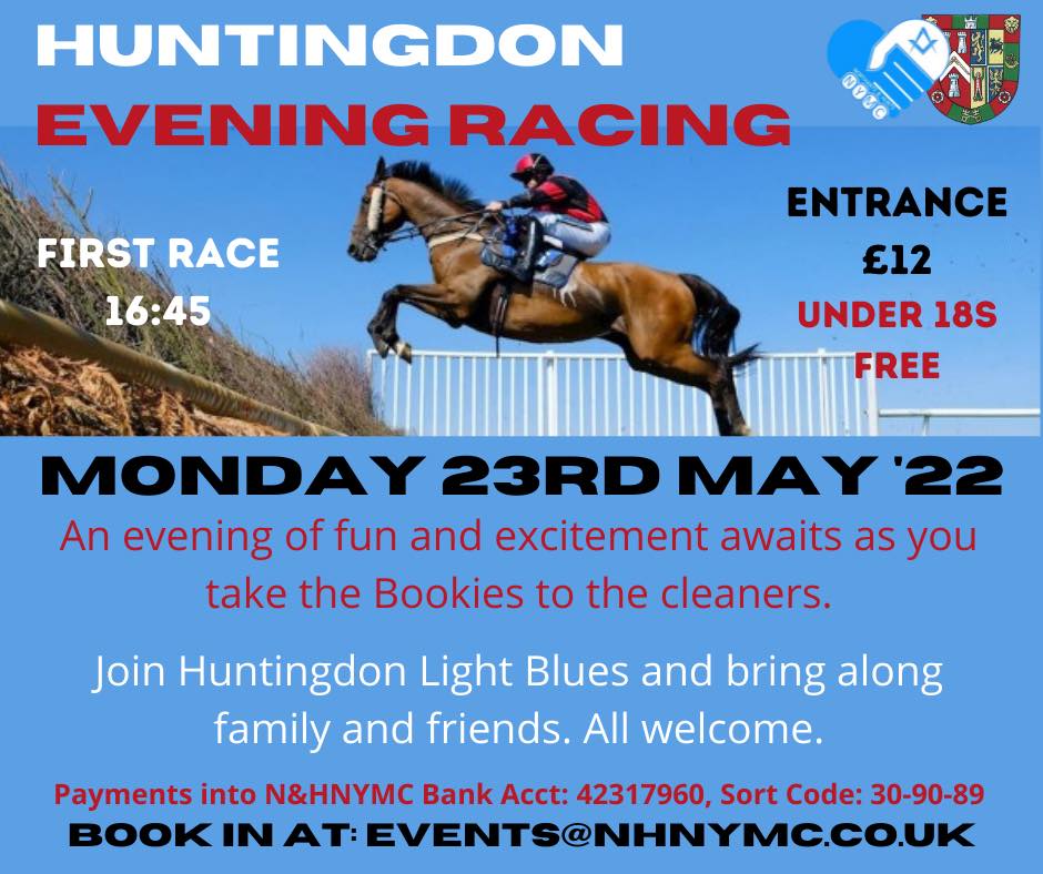 Huntingdon Light Blues for an evening of fun at the races