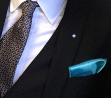 Light Blues pocket handerchief-insignia of the Light Blues Club